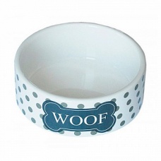 N1 Миска керамическая "Woof", 12,5*5 см